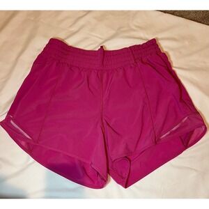 Lululemon Shorts Women's Hot Pink Hot Hotty High Rise Lined 2.5" size 10